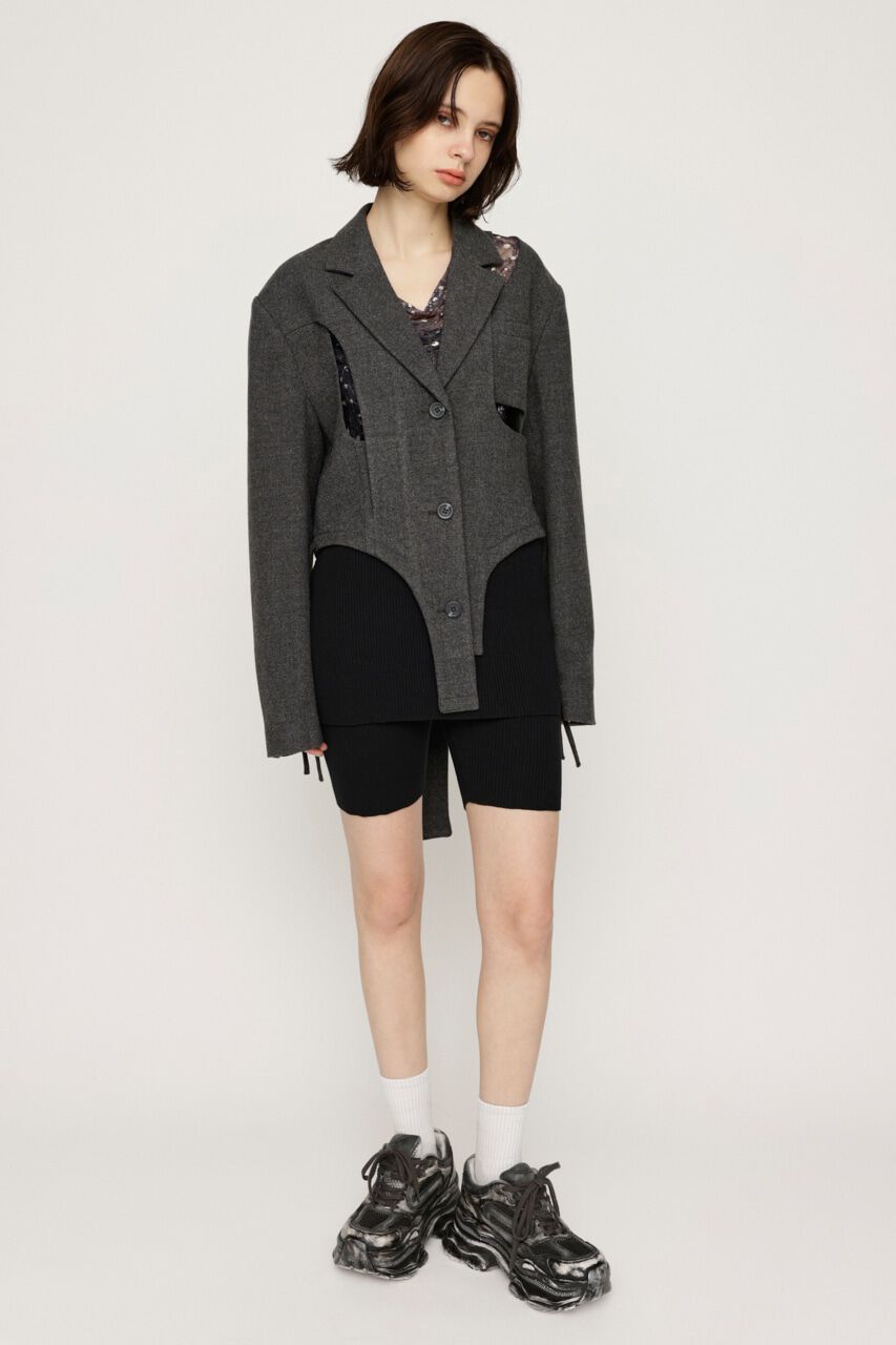 SLY「LAYERED KNIT ショートパンツ」|その他|