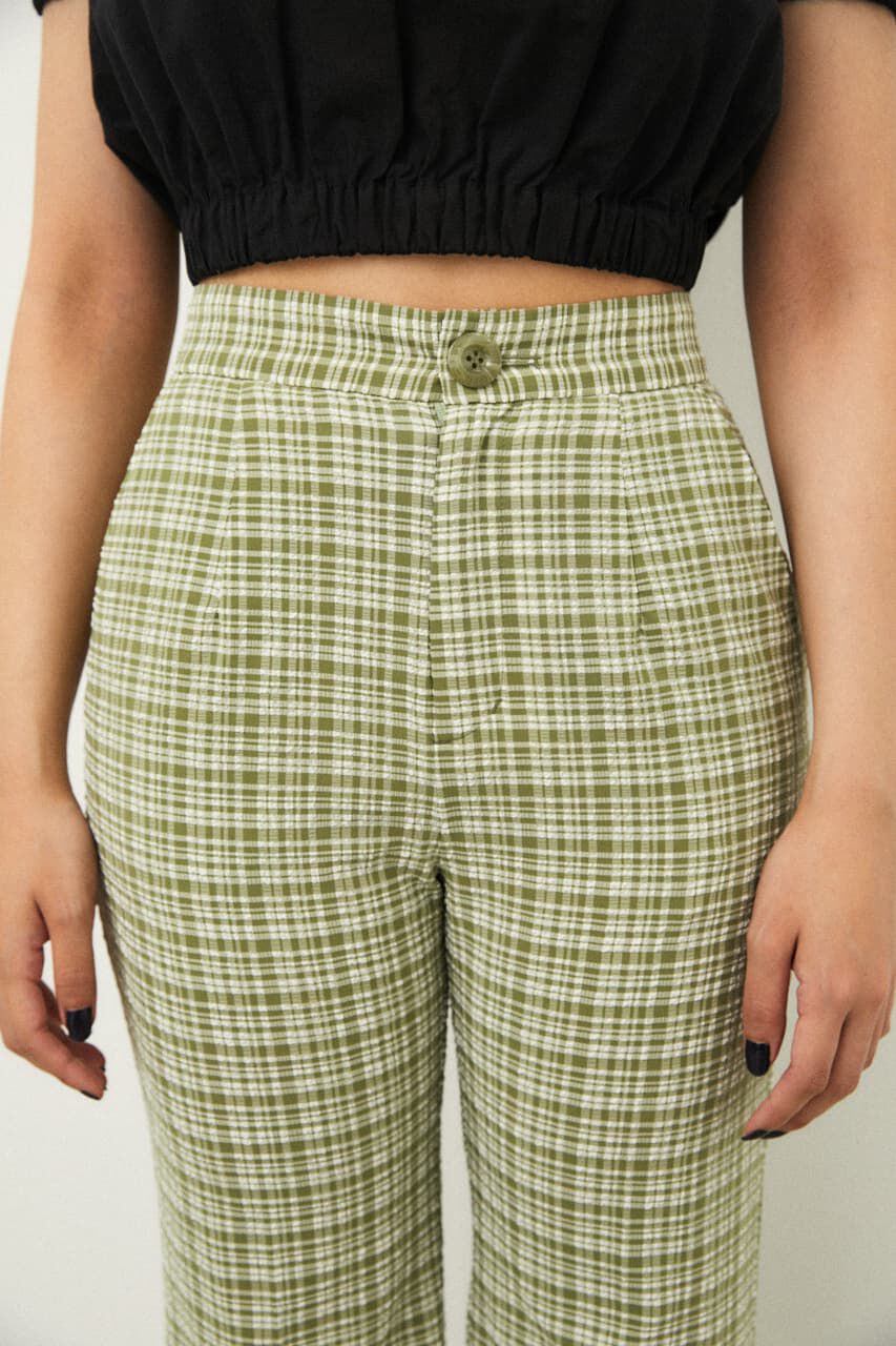 LAGUA GEM「CHECK LOOSE FLARE PT」|その他|