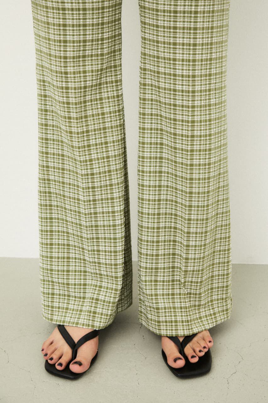 LAGUA GEM「CHECK LOOSE FLARE PT」|その他|