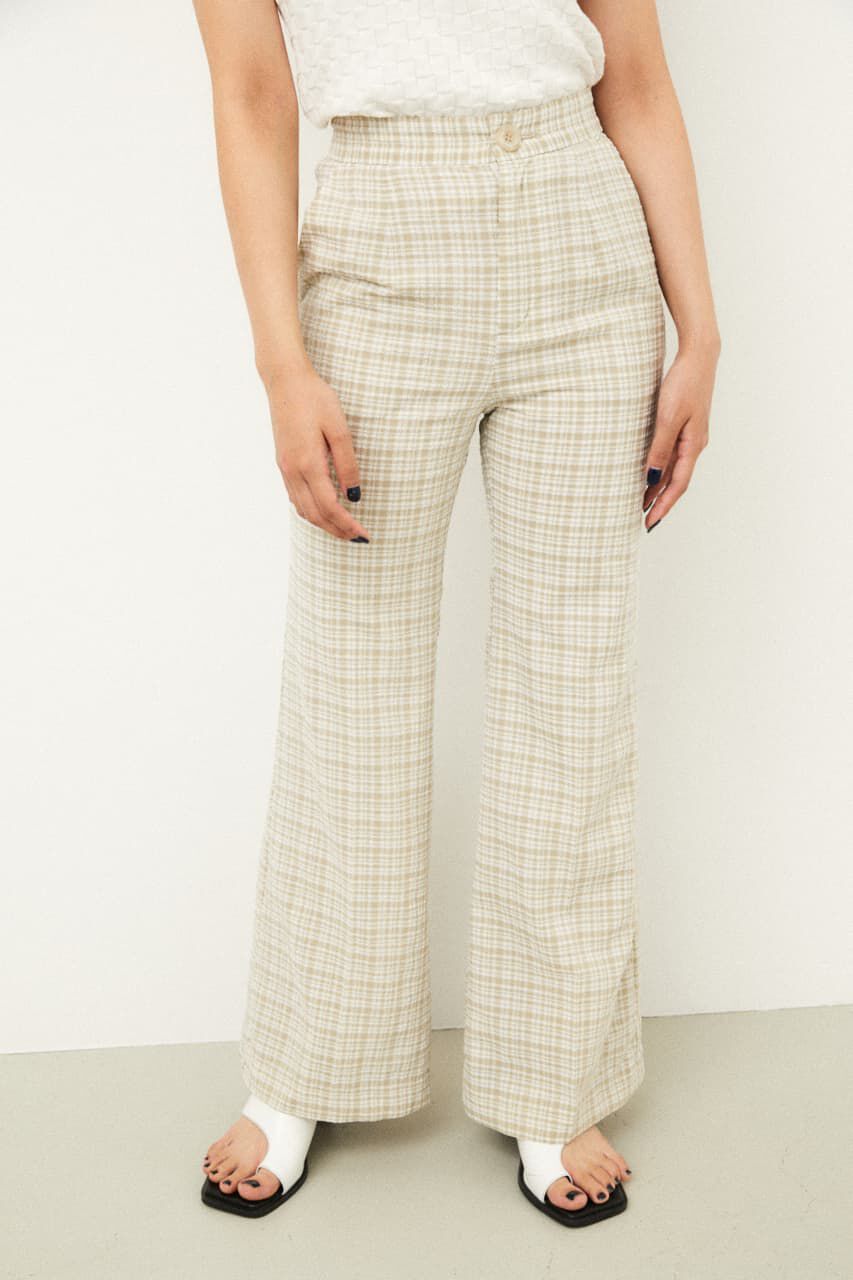 LAGUA GEM「CHECK LOOSE FLARE PT」|その他|