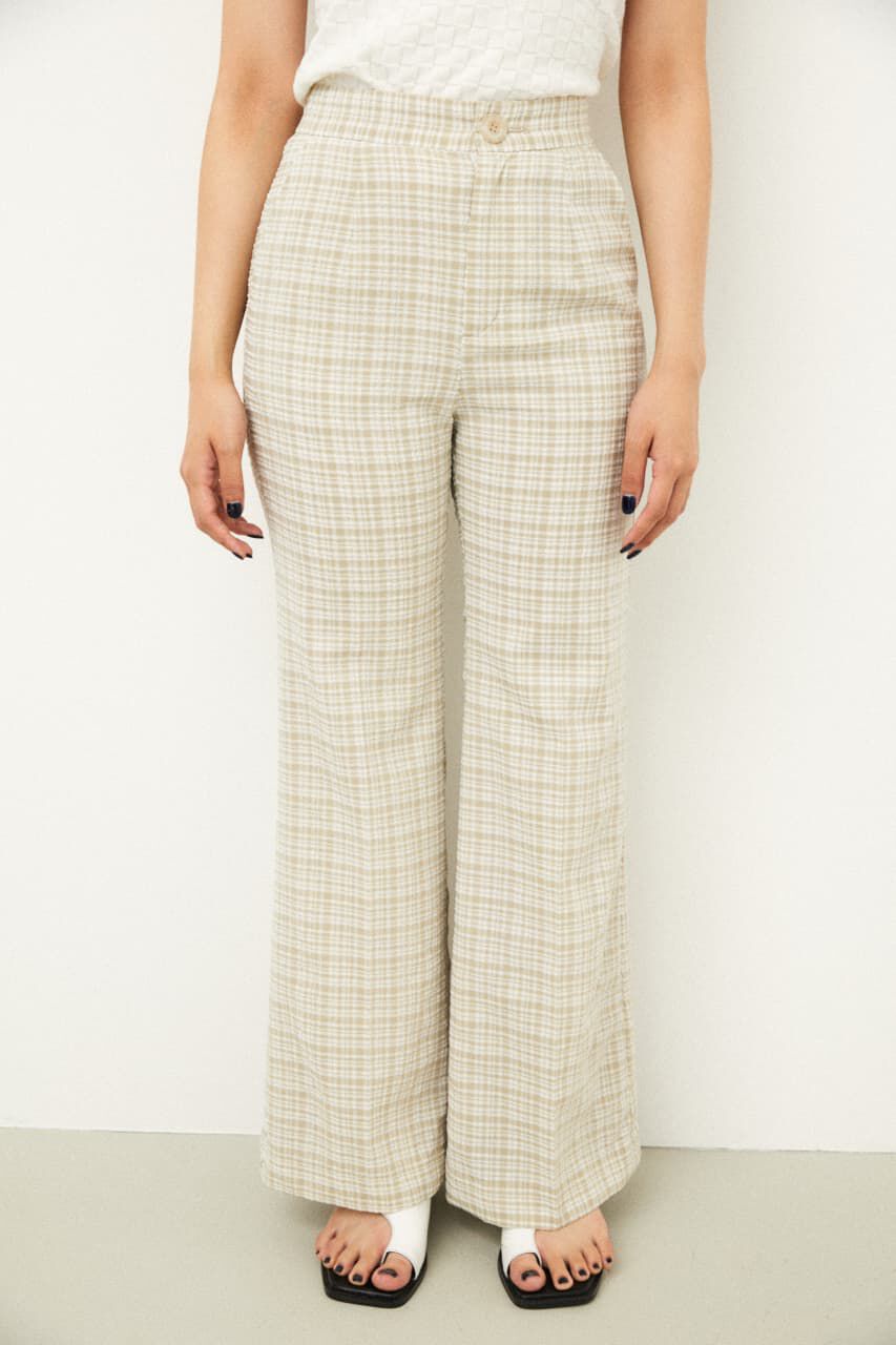 LAGUA GEM「CHECK LOOSE FLARE PT」|その他|