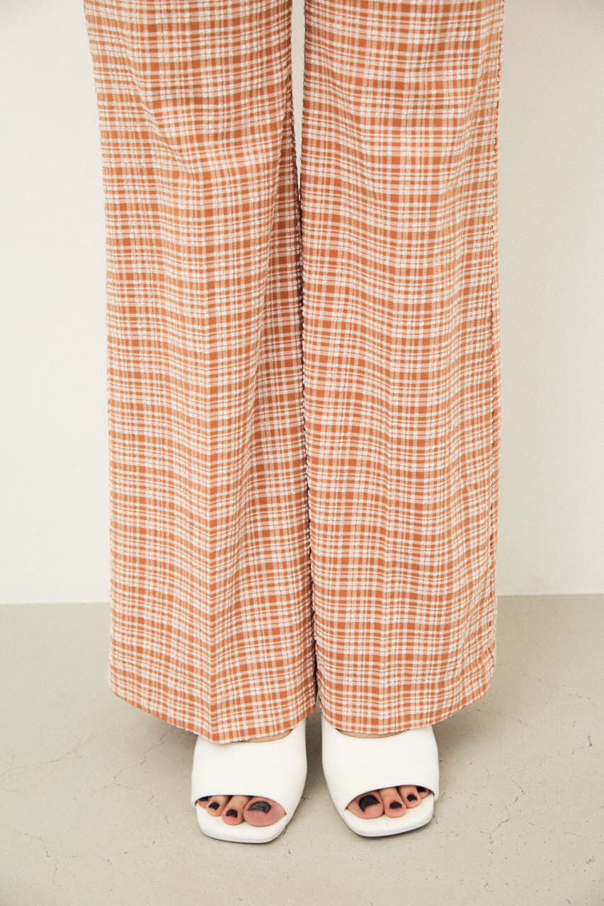 LAGUA GEM「CHECK LOOSE FLARE PT」|その他|