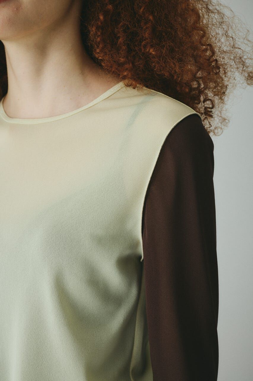 HeRIN.CYE「Crew neck mesh inner tops」|Tシャツ・カットソー|