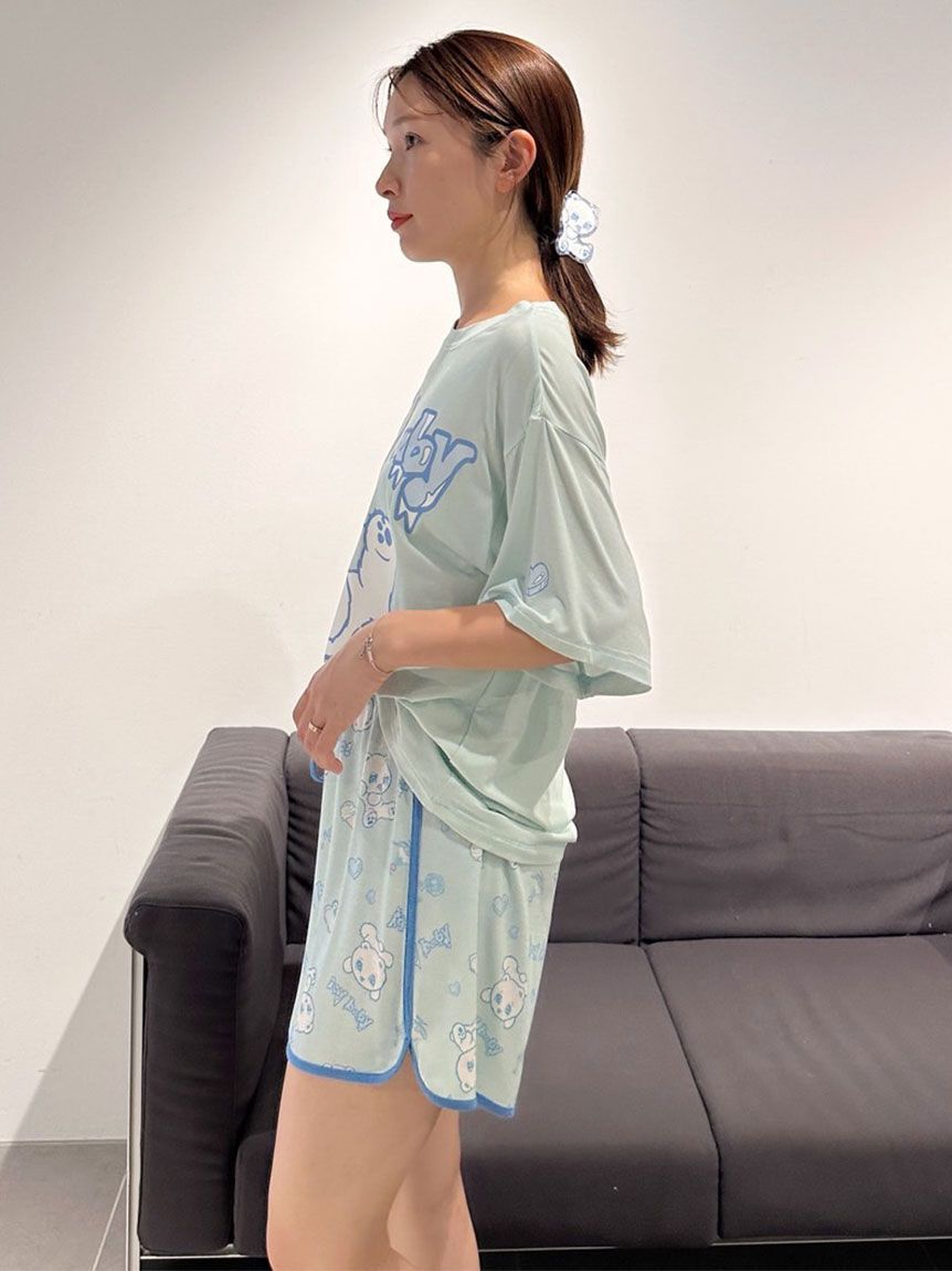 SNIDEL HOME「【icy baby】【接触冷感】Ｔシャツセットアップ」|ルームウェア|