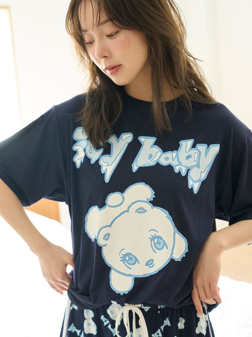 SNIDEL HOME「【icy baby】【接触冷感】Ｔシャツセットアップ」|ルームウェア|