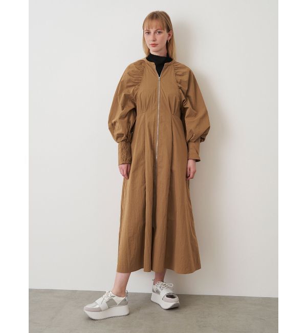 ELENDEEK「CENTER ZIP FLARE OP」|ワンピース|