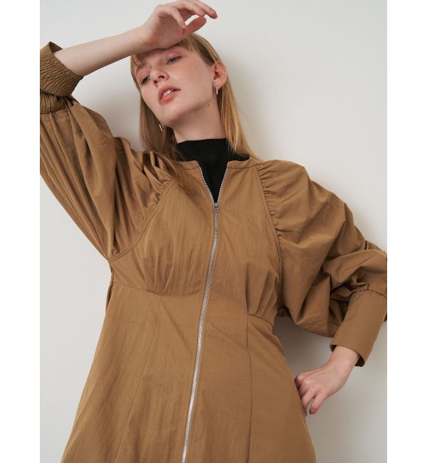 ELENDEEK「CENTER ZIP FLARE OP」|ワンピース|