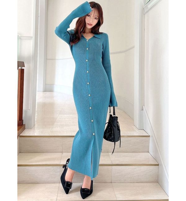 RESEXXY「ポロニットタイトワンピース」|ワンピース|