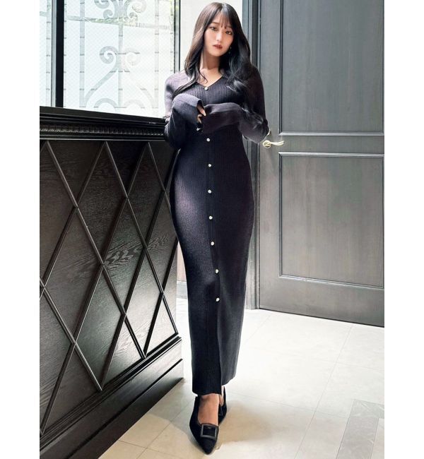 RESEXXY「ポロニットタイトワンピース」|ワンピース|