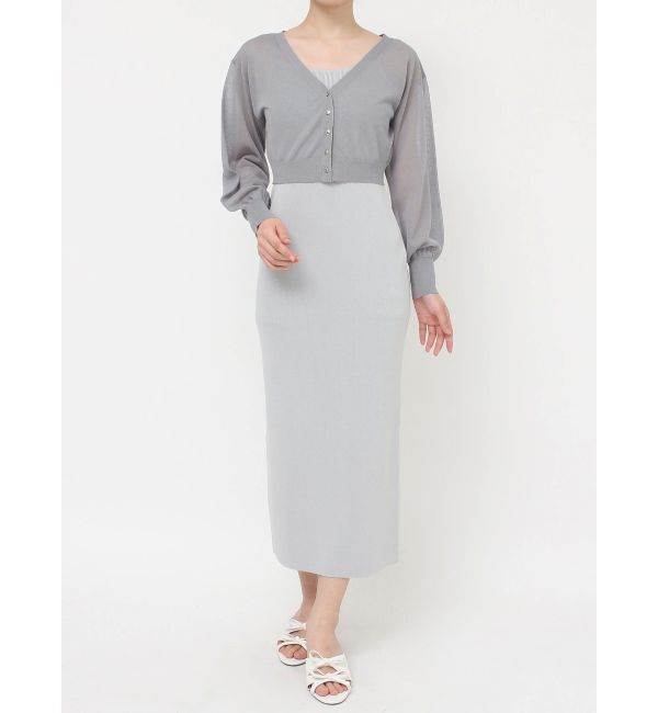 RESEXXY「シアーカーデコンビニットワンピース」|ワンピース|