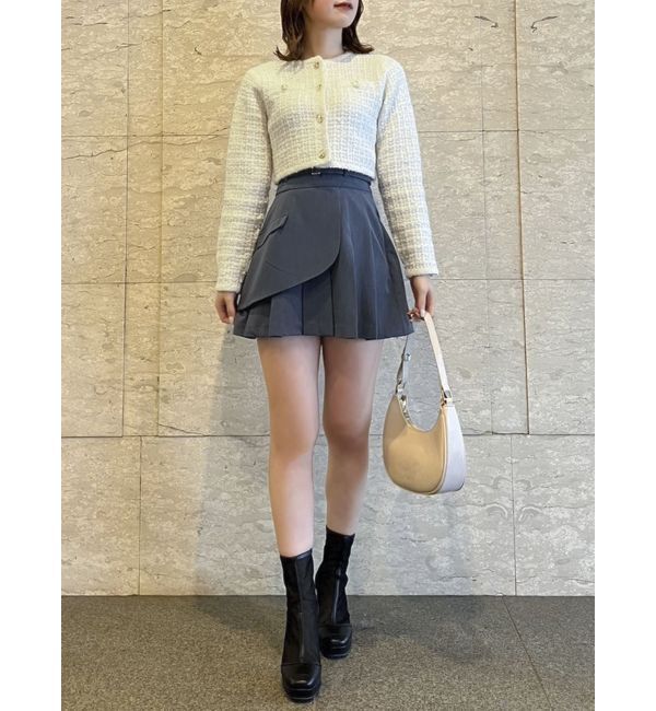 dazzlin「レイヤードプリーツミニスカート」|スカート|