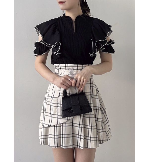 dazzlin「レイヤードプリーツミニスカート」|スカート|