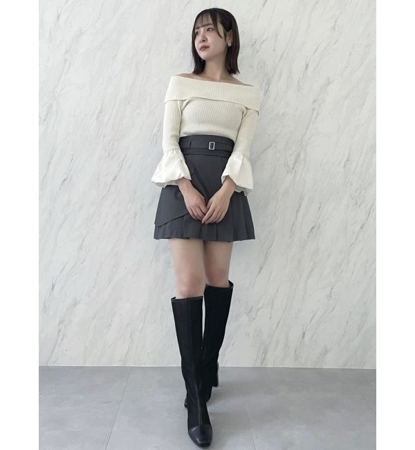 dazzlin「レイヤードプリーツミニスカート」|スカート|