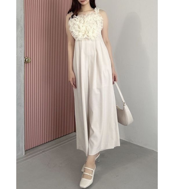 dazzlin「ハートチュールフリルオールインワン」|ワンピース|