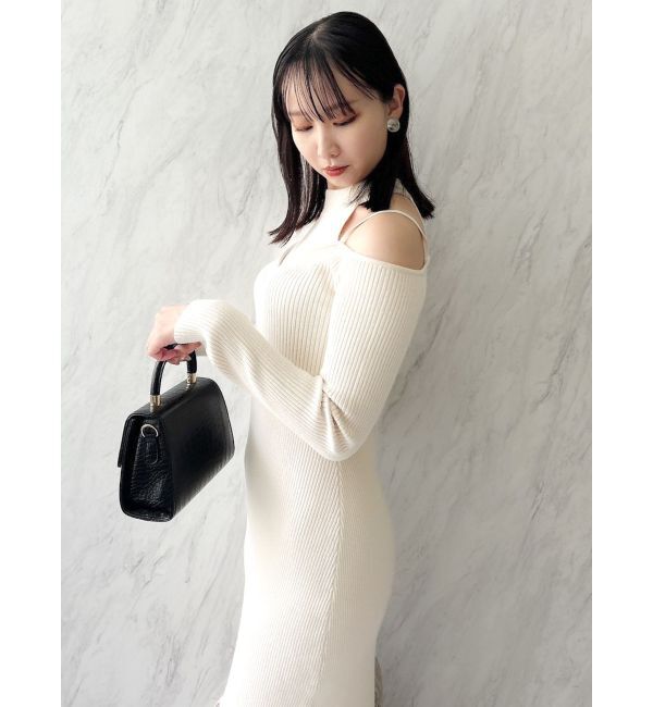 dazzlin「バブルヘムニットワンピース」|ワンピース|