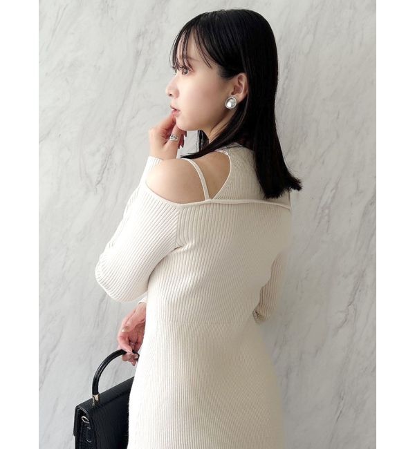 dazzlin「バブルヘムニットワンピース」|ワンピース|