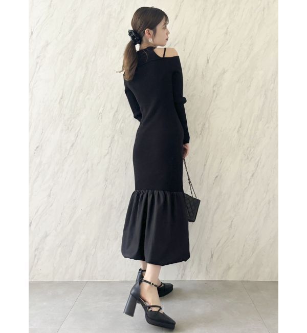 dazzlin「バブルヘムニットワンピース」|ワンピース|