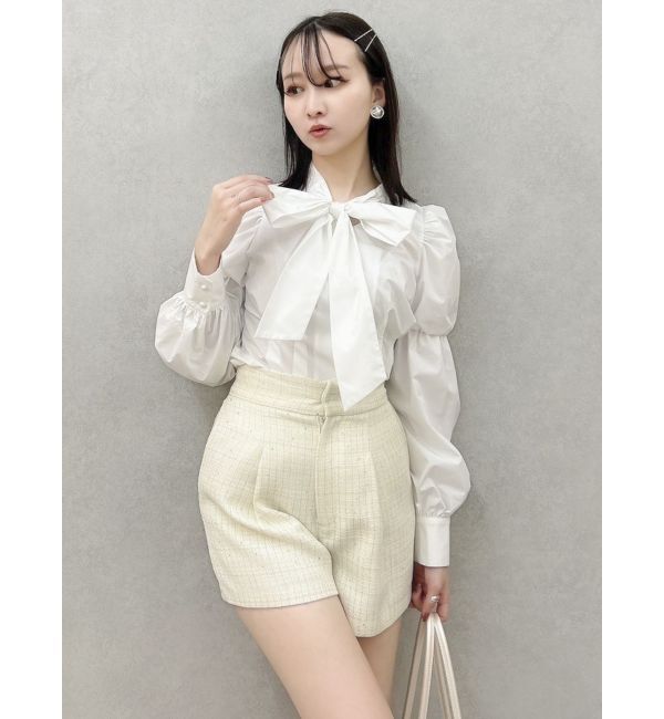 dazzlin「【セットアップ対応】ツイードタックショートパンツ」|その他|