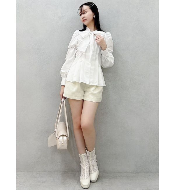 dazzlin「【セットアップ対応】ツイードタックショートパンツ」|その他|