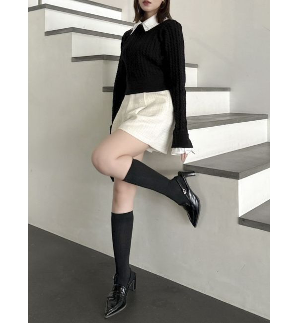 dazzlin「【セットアップ対応】ツイードタックショートパンツ」|その他|