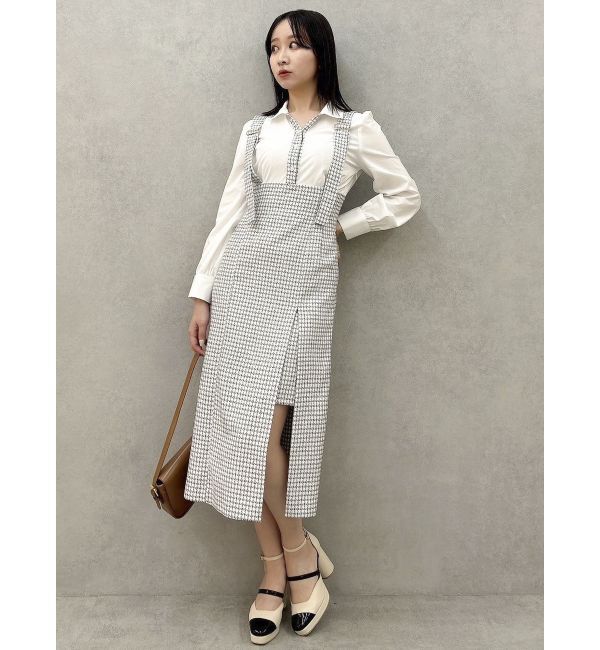 dazzlin「ハイウエストジャンスカドッキングワンピース」|ワンピース|