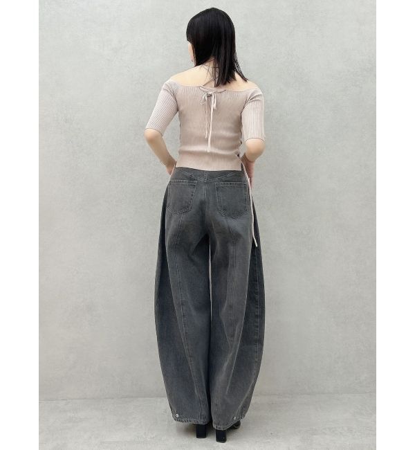 dazzlin「カーブタックデニムパンツ」|デニム|