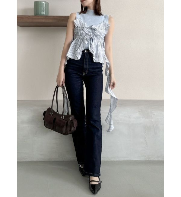 dazzlin「2WAYフルイドペプラムビスチェ」|キャミソール|