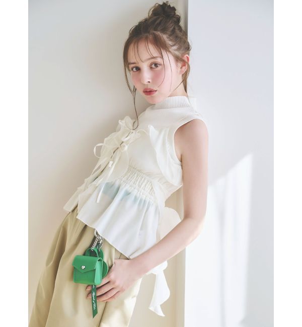 dazzlin「2WAYフルイドペプラムビスチェ」|キャミソール|