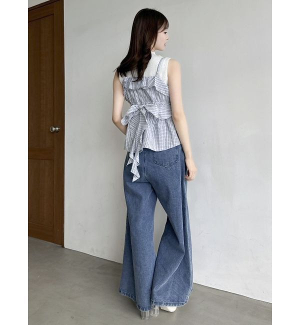 dazzlin「2WAYフルイドペプラムビスチェ」|キャミソール|