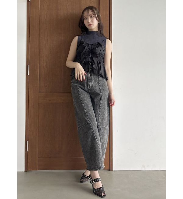 dazzlin「2WAYフルイドペプラムビスチェ」|キャミソール|