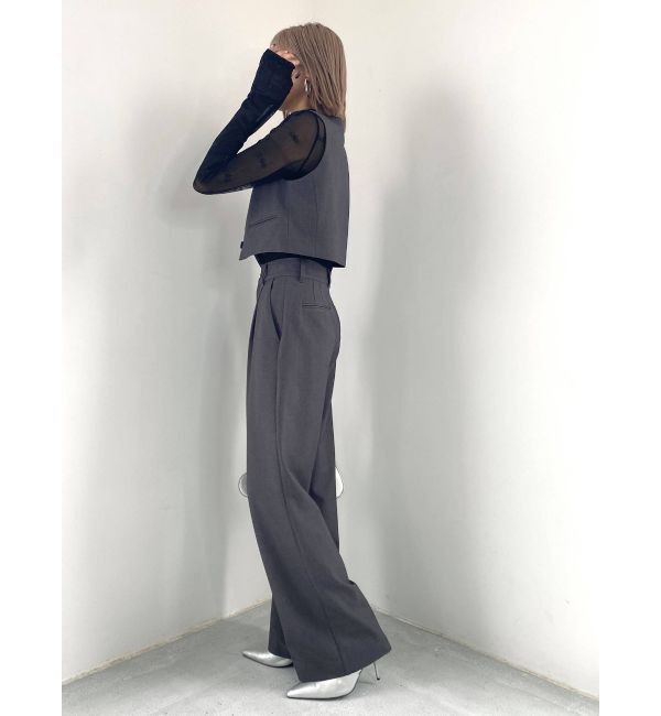 EMODA「ノーカラーコンパクトベスト」|ベスト・ジレ|