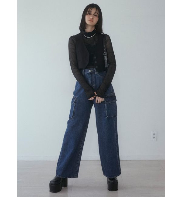 EMODA「ノーカラーコンパクトベスト」|ベスト・ジレ|