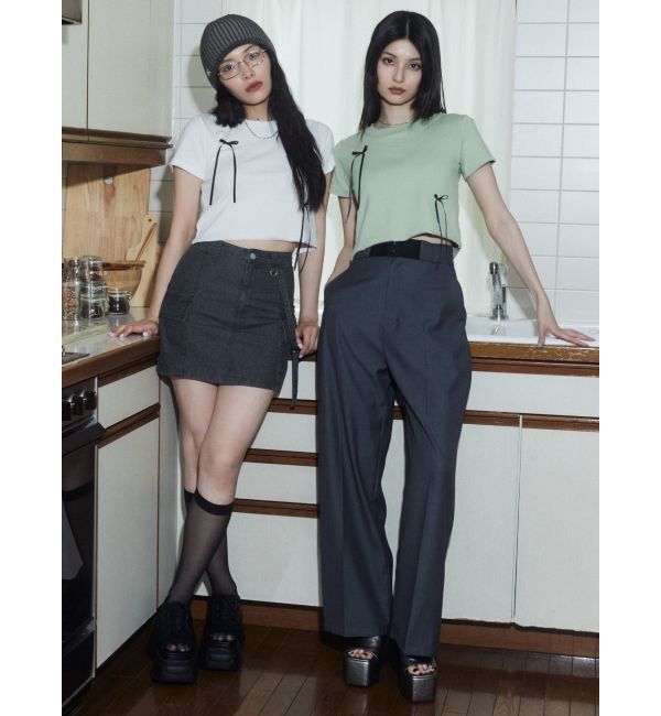 EMODA「ポイントリボンTシャツ」|Tシャツ・カットソー|