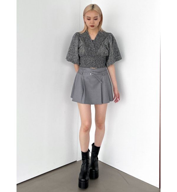 EMODA「シャーリングミニトップ」|Tシャツ・カットソー|