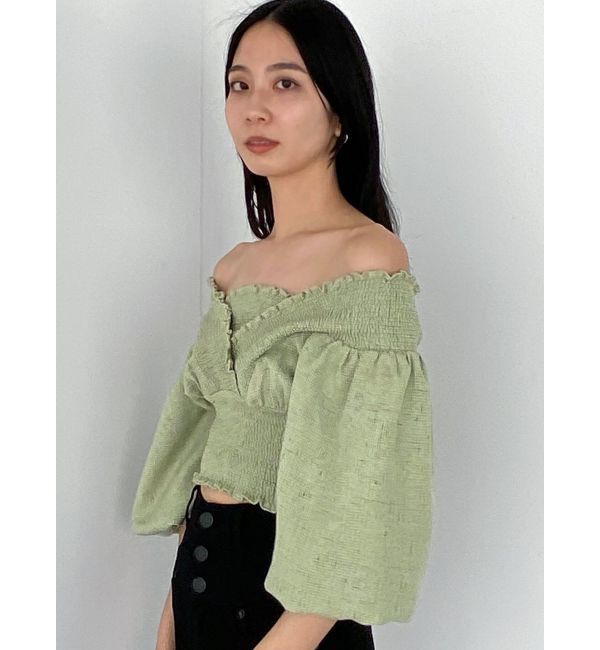 EMODA「シャーリングミニトップ」|Tシャツ・カットソー|