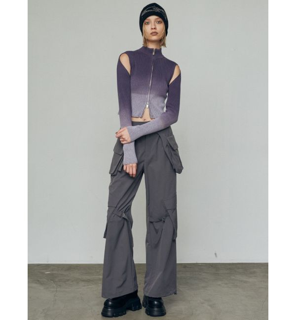 EMODA「グラデーションリブジップニット」|ニット・セーター|