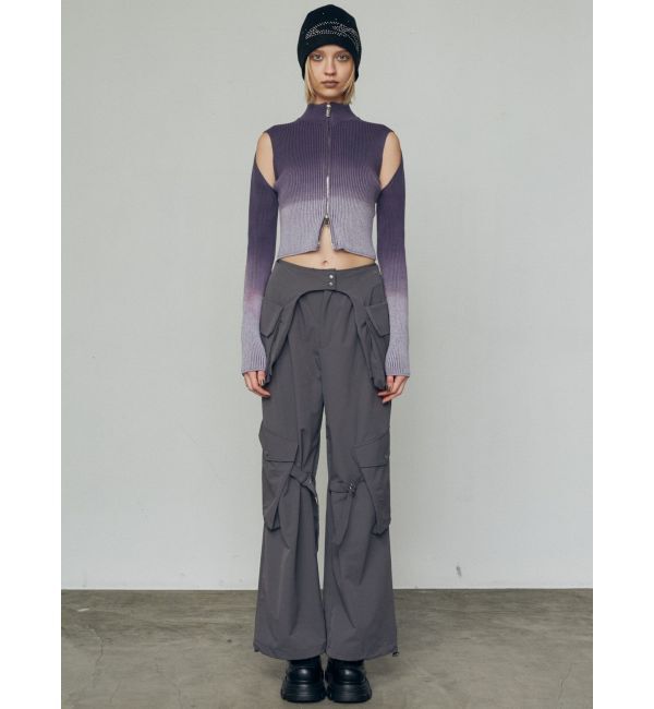 EMODA「グラデーションリブジップニット」|ニット・セーター|