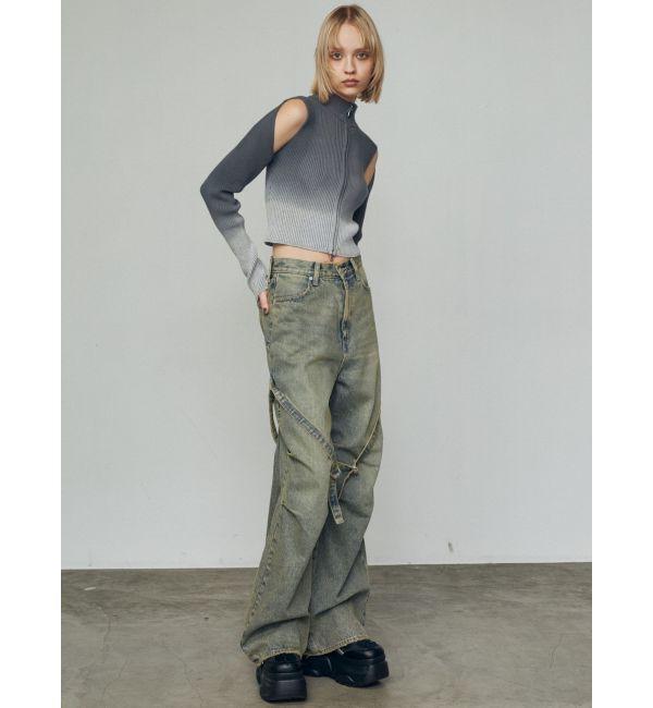 EMODA「グラデーションリブジップニット」|ニット・セーター|