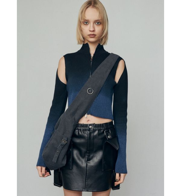 EMODA「グラデーションリブジップニット」|ニット・セーター|