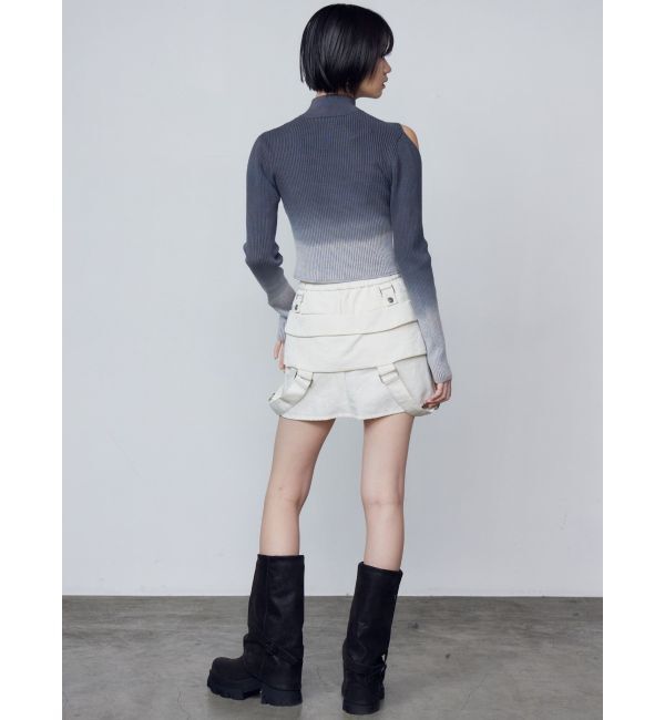 EMODA「グラデーションリブジップニット」|ニット・セーター|