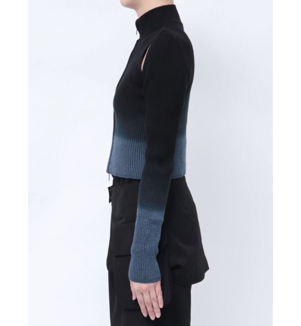 EMODA「グラデーションリブジップニット」|ニット・セーター|