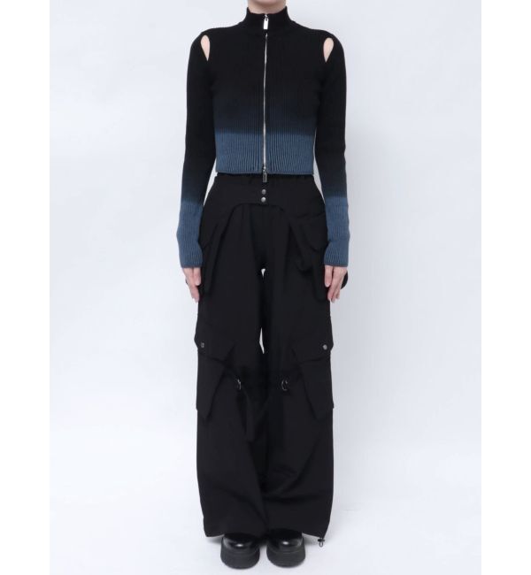 EMODA「グラデーションリブジップニット」|ニット・セーター|