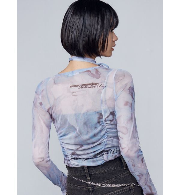 EMODA「チョーカーリボンシアートップ」|Tシャツ・カットソー|