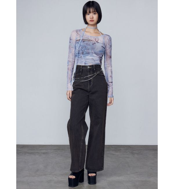 EMODA「チョーカーリボンシアートップ」|Tシャツ・カットソー|