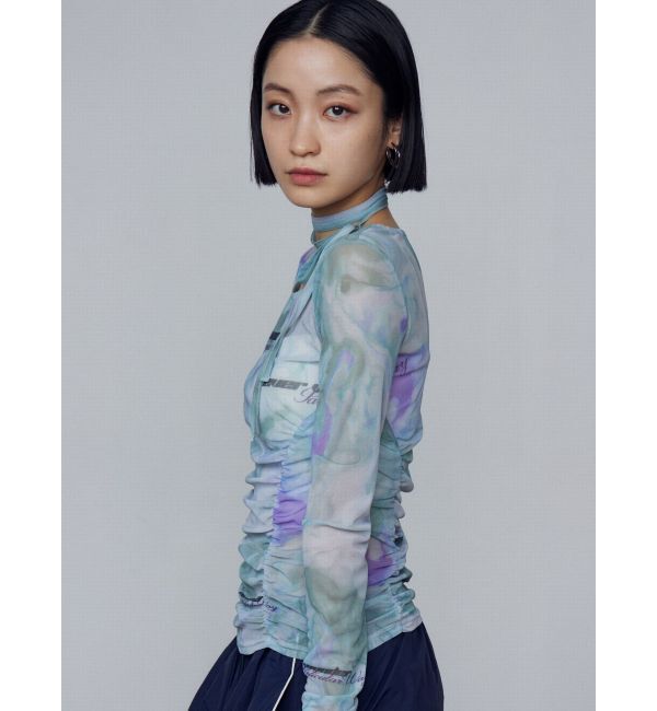 EMODA「チョーカーリボンシアートップ」|Tシャツ・カットソー|