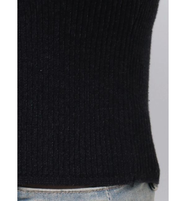 EMODA「プレーティングハーフリブジップニット」|ニット・セーター|