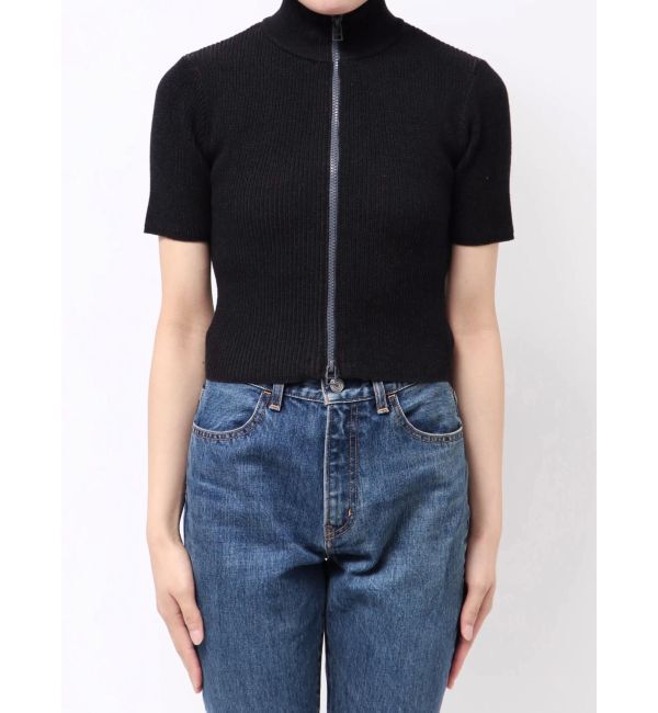 EMODA「プレーティングハーフリブジップニット」|ニット・セーター|