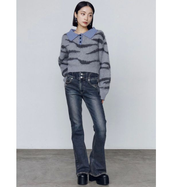 EMODA「アートゼブラカラーニット」|ニット・セーター|