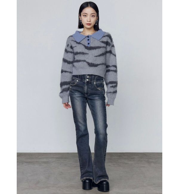 EMODA「アートゼブラカラーニット」|ニット・セーター|