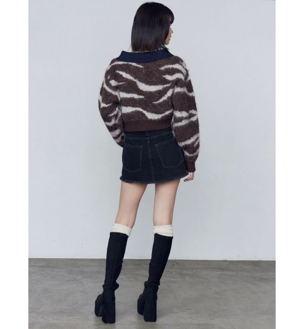 EMODA「アートゼブラカラーニット」|ニット・セーター|